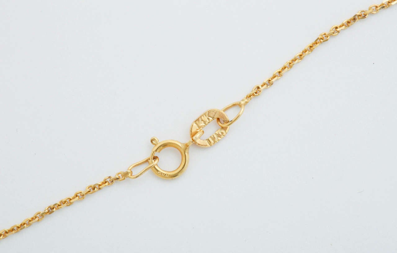 Women's or Men's Tiffany & Co. Yellow Gold Cross Pendant
