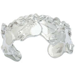 Running Horse Sterling Silver Cuff Bracelet