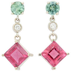 Delicious Candy Colored Tourmaline Earrings
