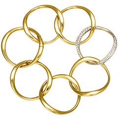 ANTONINI Gold And Diamond Open Link Bracelet