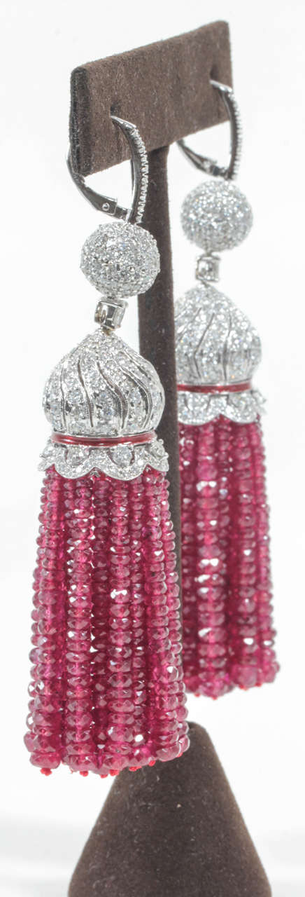 tassel diamond earrings