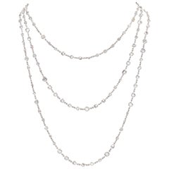 44 Carat Round Diamond Chain 72 Inches Multiple Sizes