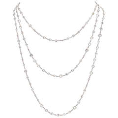 44 Carat Round Diamond Chain 72 Inches Multiple Sizes 3