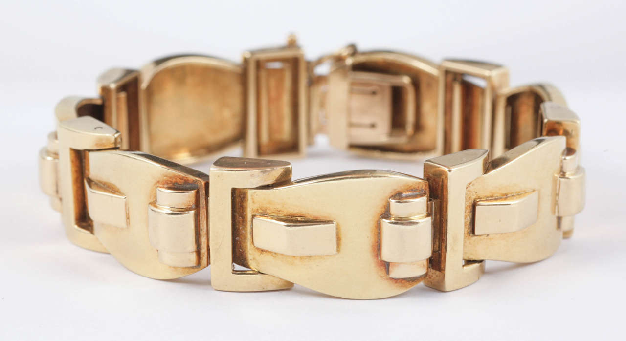 Women's 1940s Buckle Style Bracelet For Sale