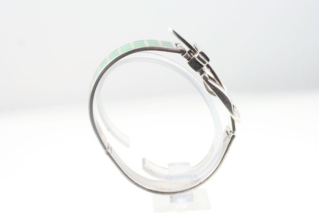 Gucci Enameled Sterling Silver Bracelet 2