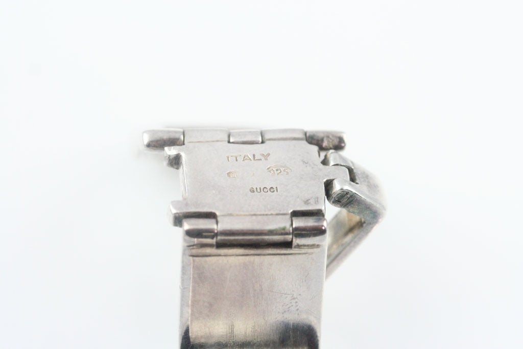 Gucci Enameled Sterling Silver Bracelet 3