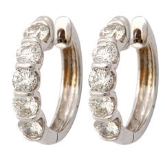 Gold and Diamond Earrings