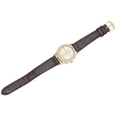 Vintage Heuer Gold-Filled Triple Date Calendar Wristwatch