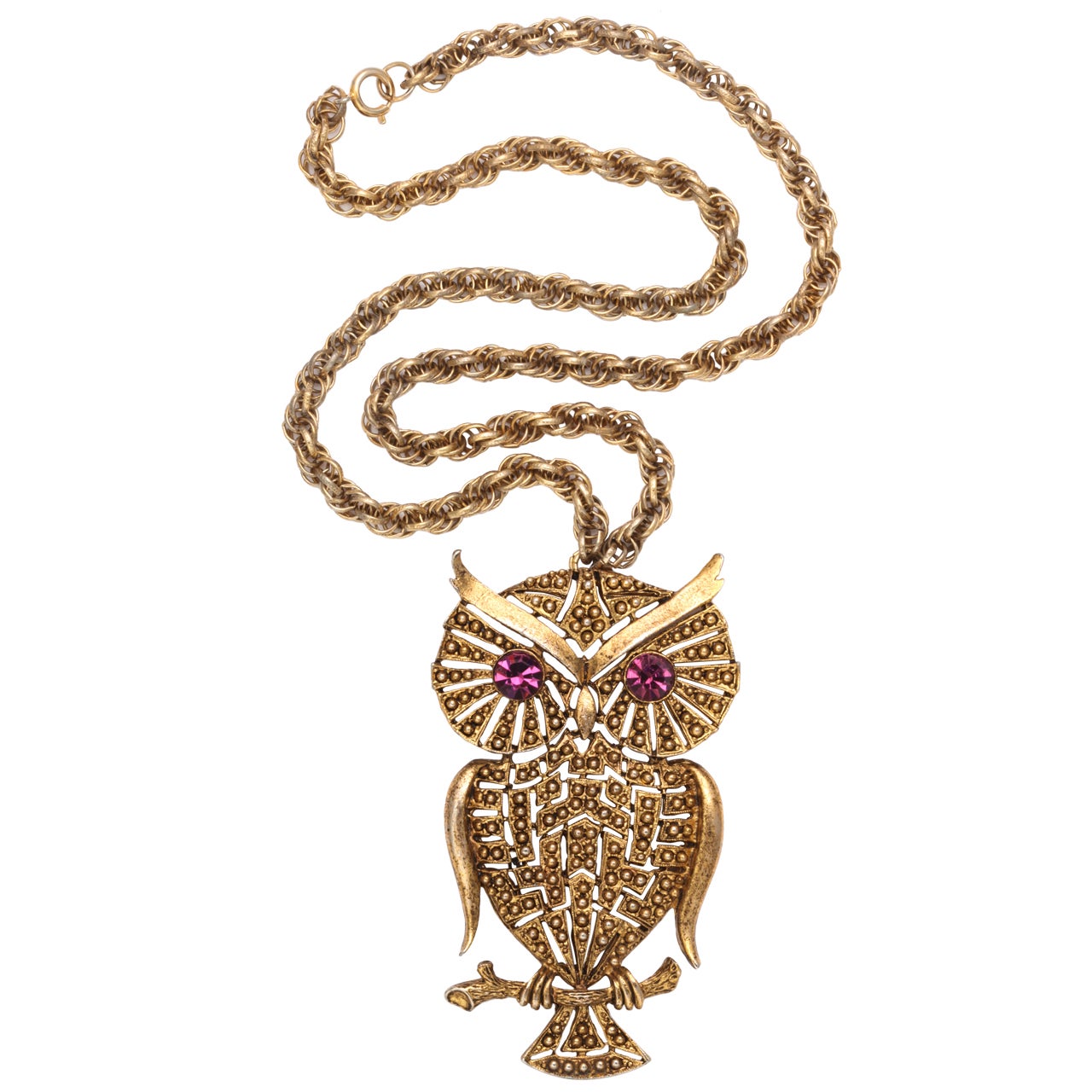 1960s Owl Pendant For Sale