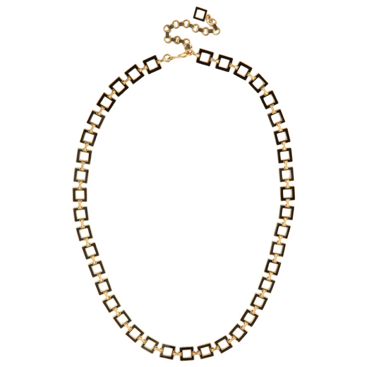 Square Chain Necklace at 1stDibs