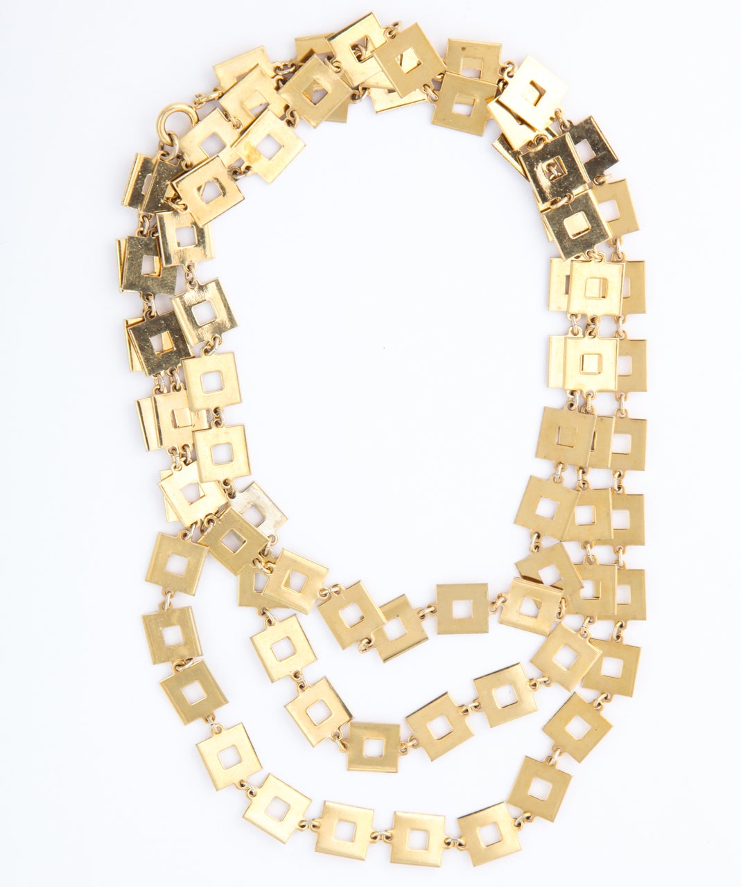 Square Chain Necklace at 1stDibs