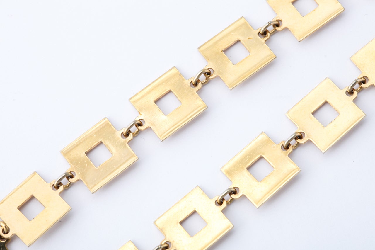 Square Chain Necklace at 1stDibs long square necklace, square chains