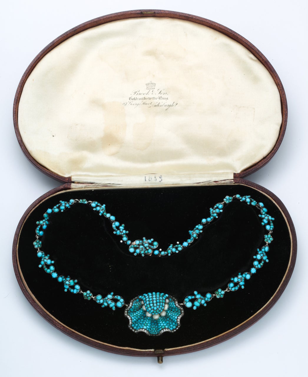 Birth of the Blue: A Magnificent Turquoise and Natural Pearl Necklace 2