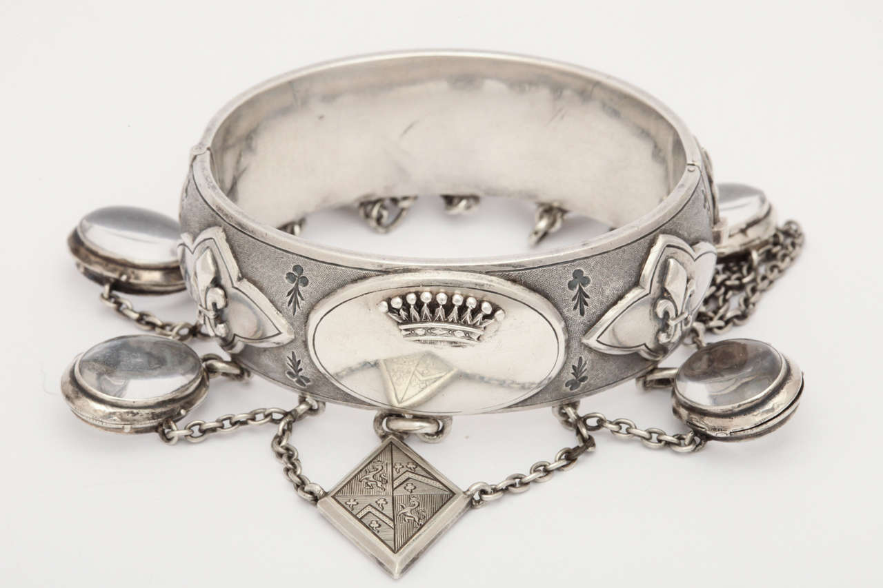 Women's A Fantastic Charm Bracelet With Cartouche Made for a French Comtesse