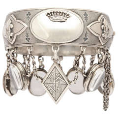 A Fantastic Charm Bracelet With Cartouche Made for a French Comtesse