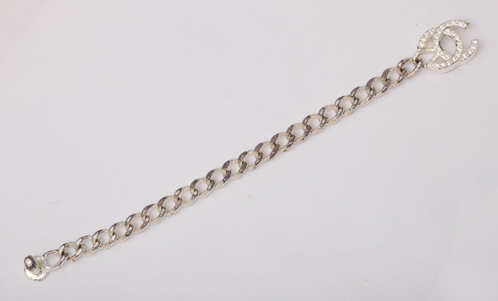 Chanel Silver Bracelet For Sale at 1stdibs