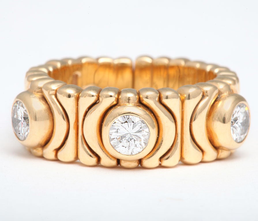Bulgari Flexible Three Diamond Band