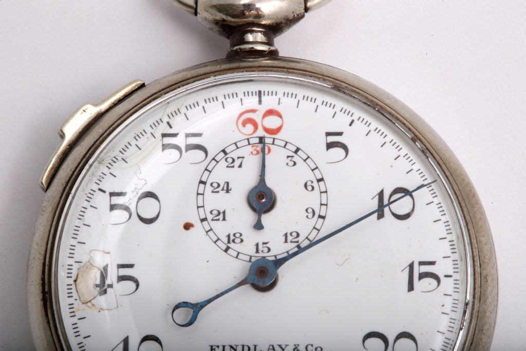 Findlay & Co. Chronomètre en métal argenté Bon état - En vente à New York, NY