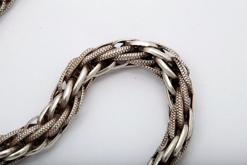 A Significant Georgian Sterling Rope Chain 2