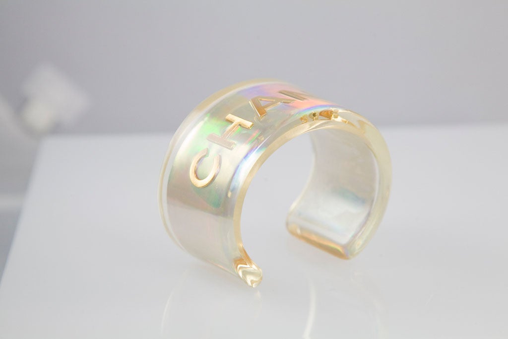 Lucite Cuff by Chanel 5