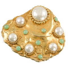 Shell Shaped Brooch by Dominique Aurientis