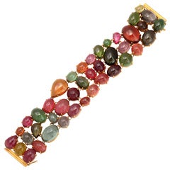 Magnificent Multi-colored Tourmaline Bracelet 3