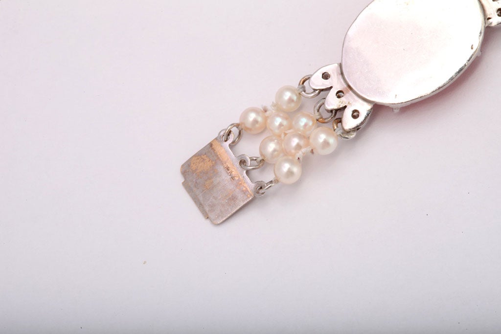  Coral Diamond & Pearl Bracelet 3