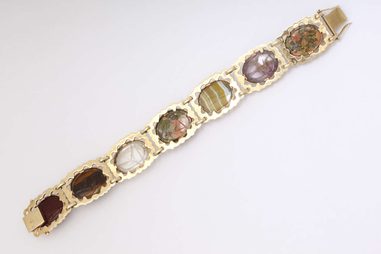 scarab bracelet gold