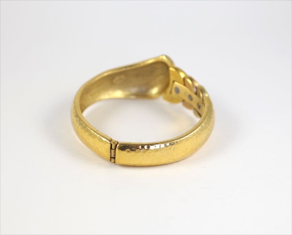 Goldtone Clamp Bracelet For Sale 1