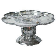 1885c Tiffany Mixed Metal Compote
