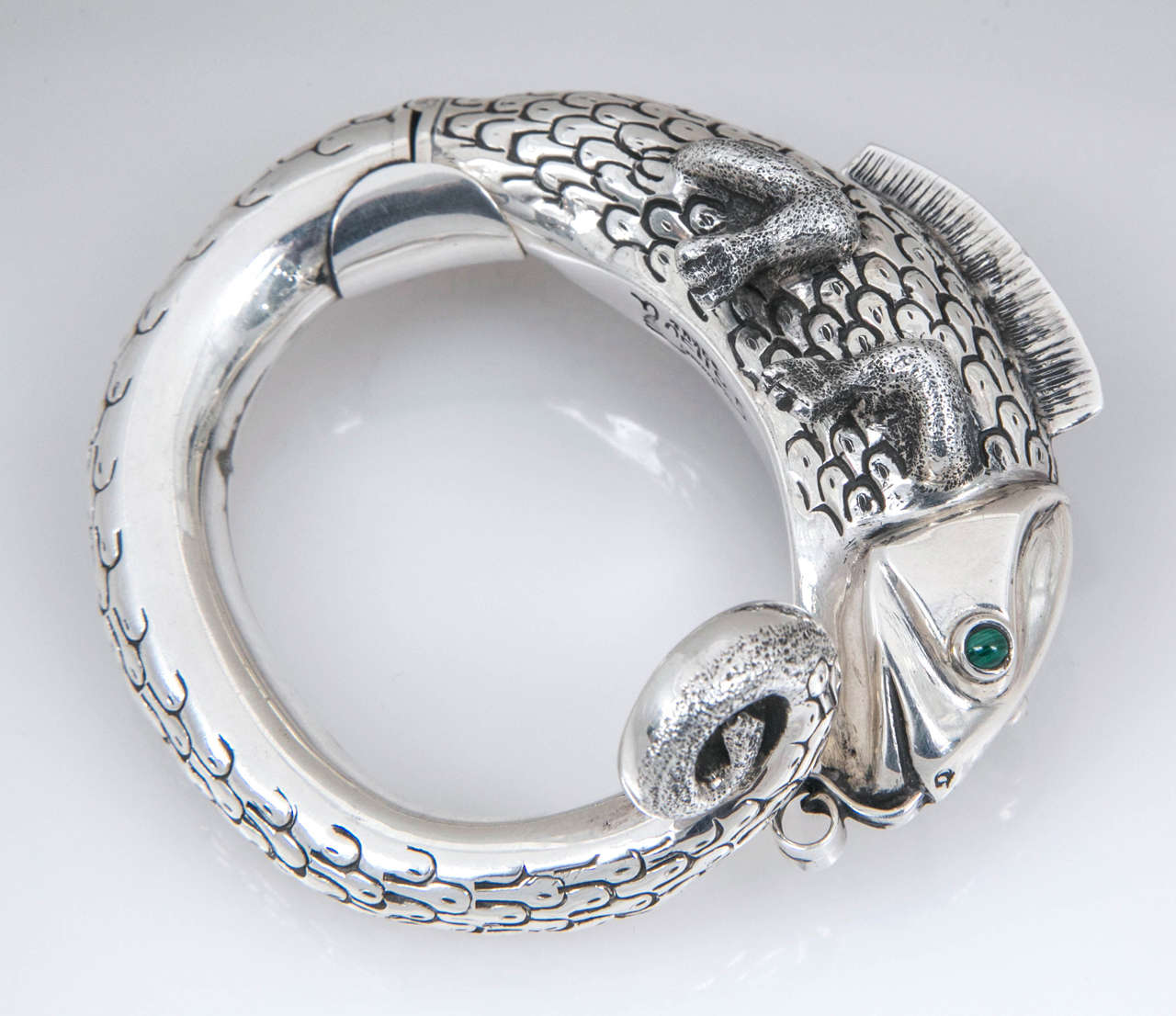 Sterling Silver Reptile by Ignacia Gomez -bracelet signed and marked 
