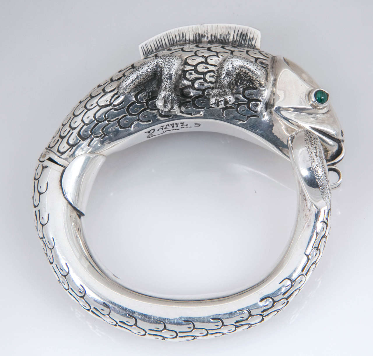 Sterling Silver Reptile by Ignacia Gomez In Excellent Condition In St.amford, CT