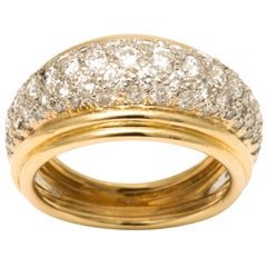 1990
s TIFFANY 
CO. Diamond And Gold Ring