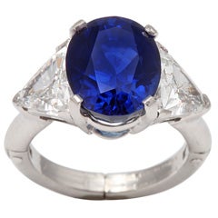 TIFFANY and Co. Sapphire And Diamond Ring