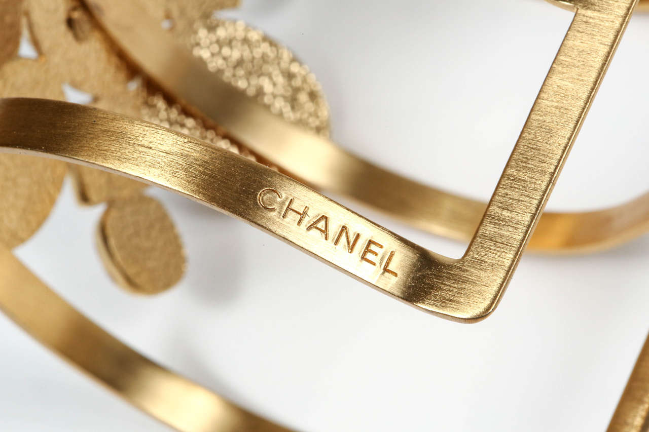 Chanel Poured Glass Arm Cuff In Excellent Condition In Palm Desert, CA