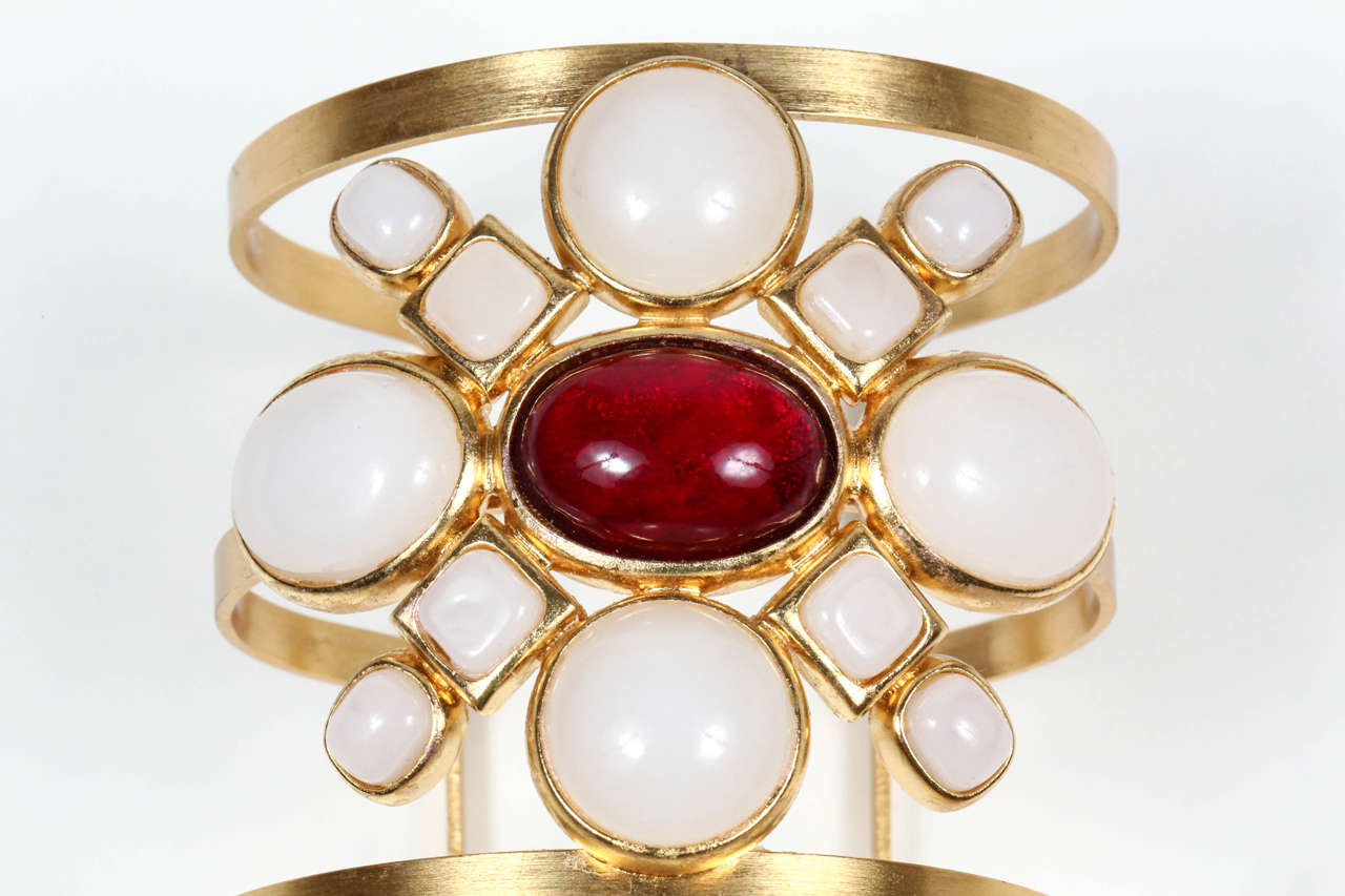 Chanel Poured Glass Arm Cuff 1