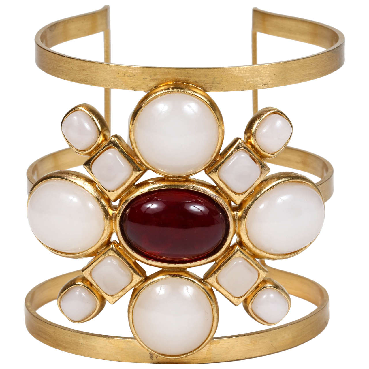 Chanel Poured Glass Arm Cuff