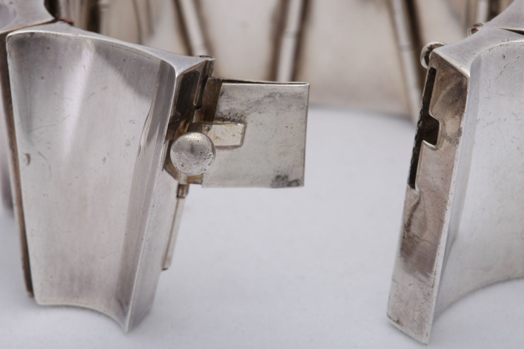 Mexican Sterling Silver Bracelet For Sale 2