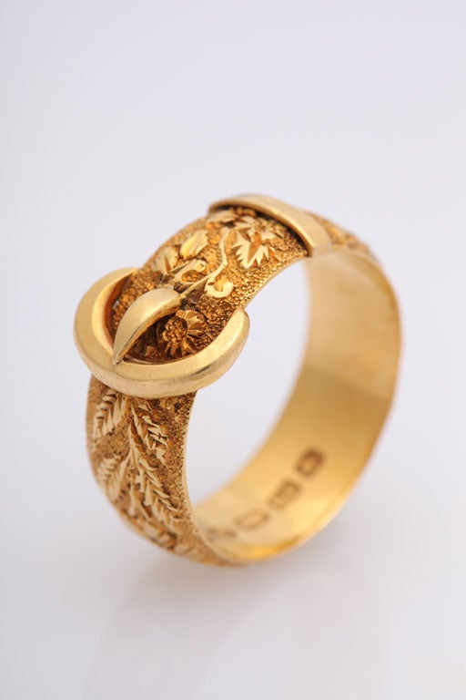 Victorian Gold Buckle Ring
