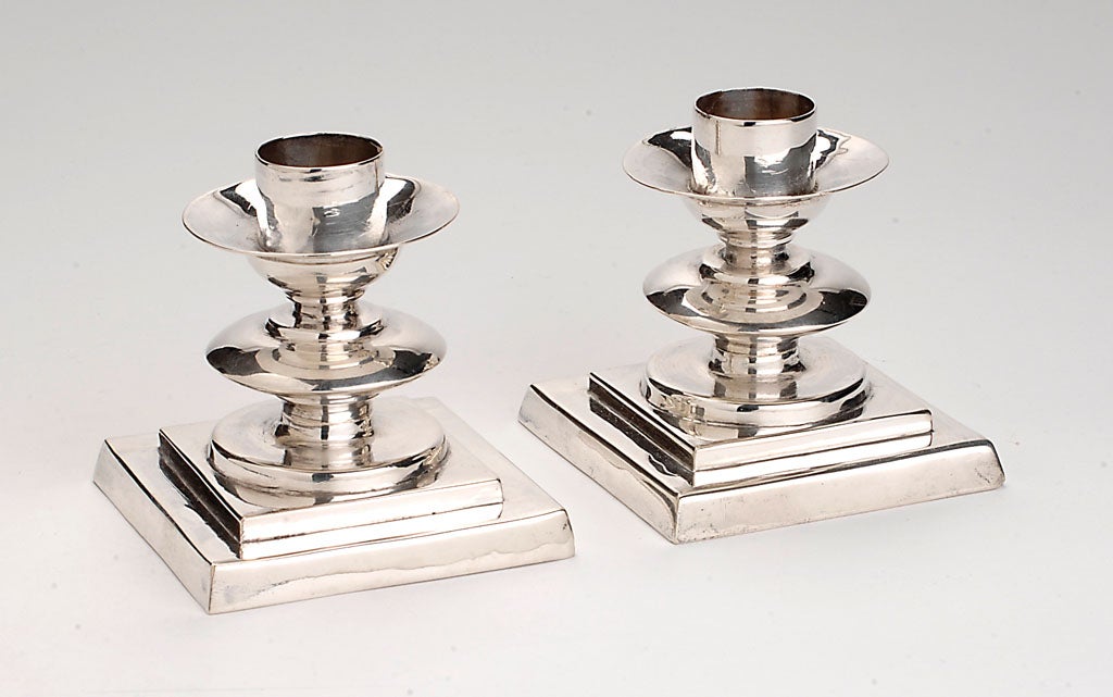 William Spratling Sterling Silver Candlesticks 2