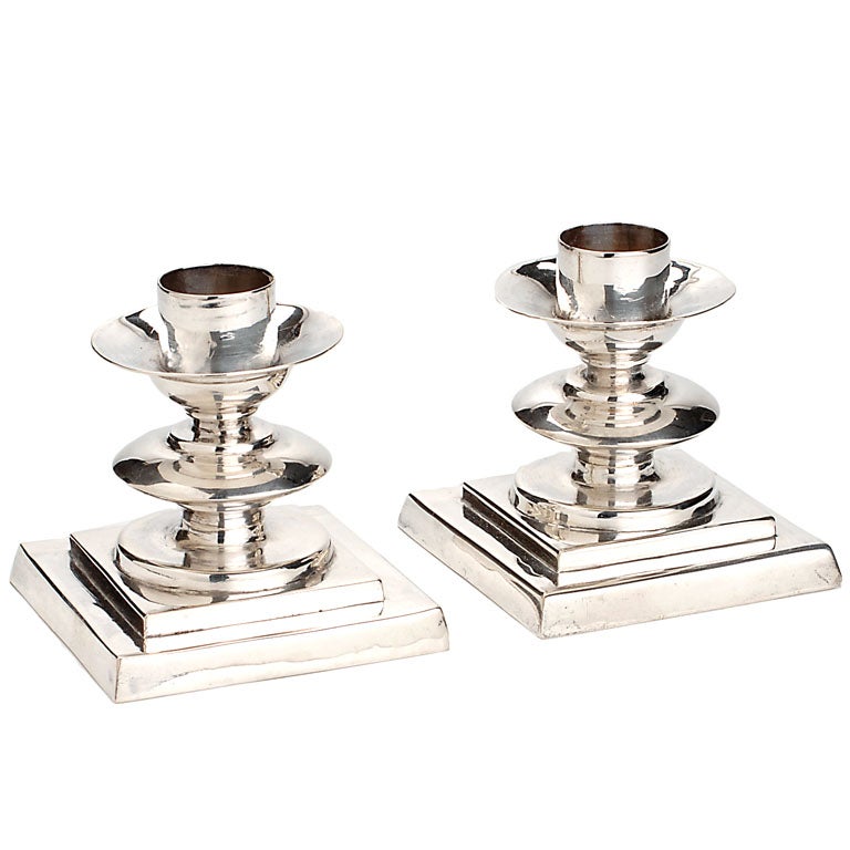 William Spratling Sterling Silver Candlesticks