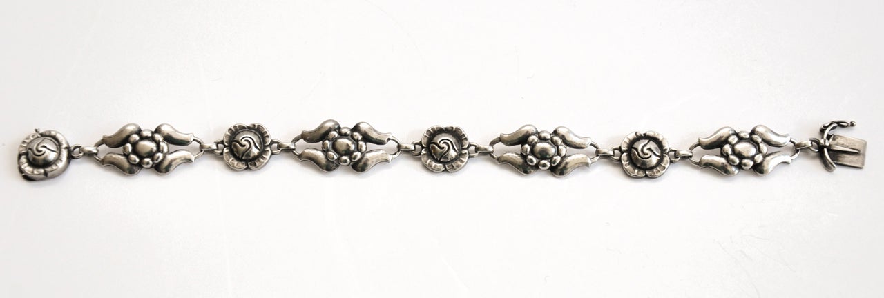 Georg Jensen Art Deco Sterling Silver Bracelet 1