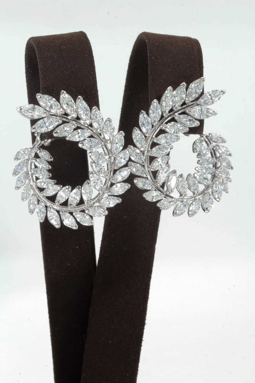 diamond wreath earrings