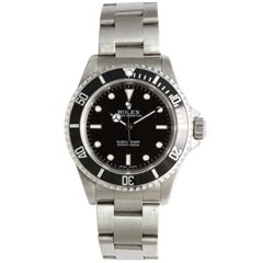 Retro Rolex Stainless Steel No-Date Submariner Wristwatch
