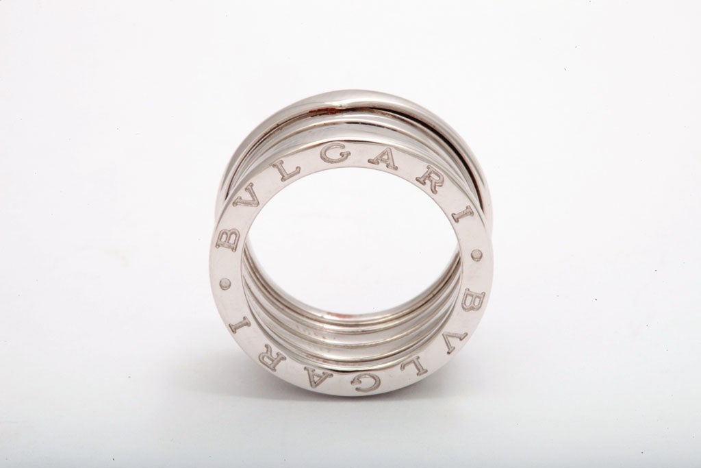 Women's Bulgari B ZERO White Gold Ring For Sale