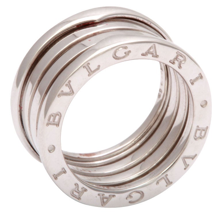 Bulgari B ZERO White Gold Ring For Sale