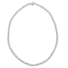 Diamond Tennis Necklace, 19 Carats