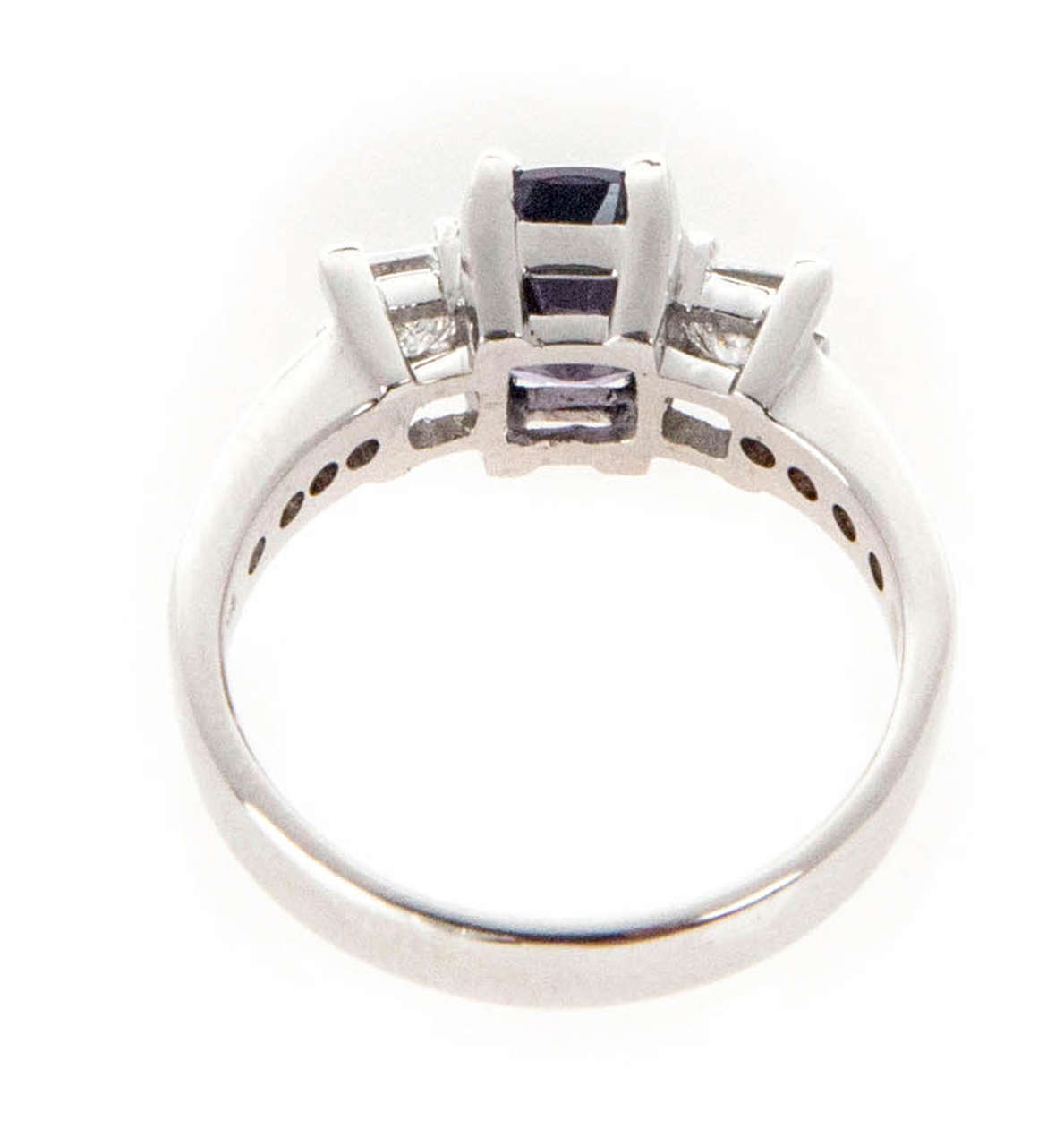grey spinel engagement ring