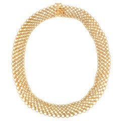 Gold Mesh Necklace