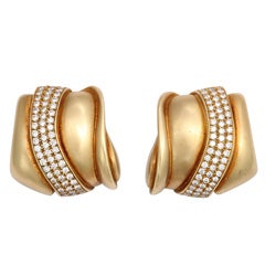 Gold And Diamond Kieselstein-cord Earrings